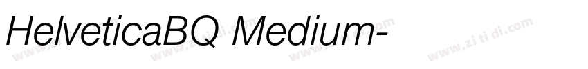 HelveticaBQ Medium字体转换